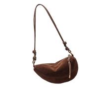 Retro Crossbody Bag Trendy Dumplings Bag for Women Large Capacity Shoulder Bags PU Leather Messengers Bags