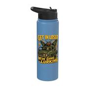 Retro Cryptid Night Drive Moth Creature Stainless Steel Insulated Water Bottle