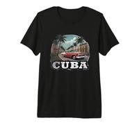 Retro Cuba Landscape Vintage Souvenir Premium T-Shirt