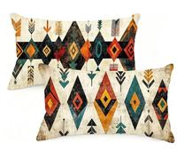 Retro Cushion Covers 50x70 cm Egypt Cushions 50 x 70 Pillow Cases Set of 7 Decorative Pillows with Invisible Zipper,Velvet Breathable,Durable Fade-Resistant,Bedroom Decor Living Room Sofa EM-198