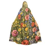 Retro Cute Butterfly Hooded Cloak For Men Women, Halloween Hooded Capes With Hood & Neck Tie, Long Adult Halloween Cloaks Witch Wizard Costume Cosplay Capes For Halloween Cosplay