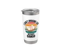 Retro Cute Dango I Can't Imagine Life Without Dango Stainless Steel Insulated Tumbler