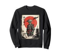 Retro Cyberpunk Samurai Japan Anime Alien Ukiyo-e Funny Art Sweatshirt