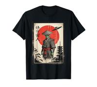 Retro Cyberpunk Samurai Japan Anime Alien Ukiyo-e Funny Art T-Shirt