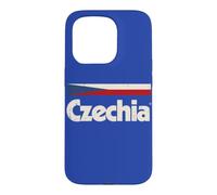 Retro Czechia Flag Czech Republic Blue Cesko Case for iPhone 15 Pro