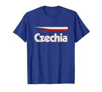 Retro Czechia Flag Czech Republic Blue Cesko T-Shirt