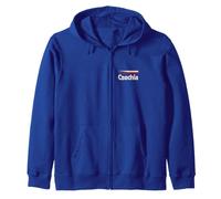 Retro Czechia Flag Czech Republic Blue Cesko Zip Hoodie