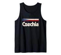 Retro Czechia Flag Czech Republic Cesko Tank Top