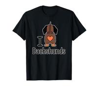 Retro Dachshund Best Dog Dad Ever Design T-Shirt