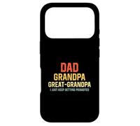 Retro Dad Great Grandpa I Just Keep Getting Promoted Case for iPhone 17 Pro