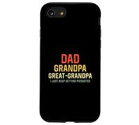 Retro Dad Great Grandpa I Just Keep Getting Promoted Case for iPhone SE (2020) / 7/8