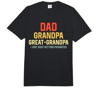 Retro Dad Great Grandpa I Just Keep Getting Promoted Comfort Colors Adult Heavyweight T-Shirt