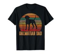 Retro Dalmatian Dad Gift Daddy Firehouse Dog Owner Pet Papa T-Shirt