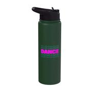 Retro Dance I Love Dancing Dancer Student Dance Teacher Stainless Steel Insulated Water Bottle