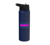 Retro Dance I Love Dancing Dancer Student Dance Teacher Stainless Steel Insulated Water Bottle