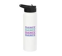 Retro Dance I Love Dancing Dancer Teen Student Dance Teacher Stainless Steel Insulated Water Bottle