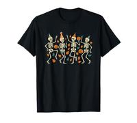 Retro Dancing Skeletons Halloween Party for Man Woman Kids T-Shirt
