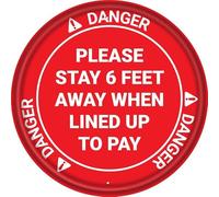 Retro Decor Tin Signs Danger Please Stay 6 Ft Away When Lined Up To Pay Osha Retro Aluminum Sign Metal Tin Sign Vintage Style Funny Pool Signs Wall Decor Art 12 X 12 Inches