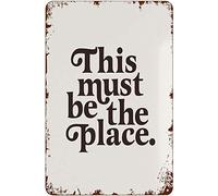 Retro Decor Tin Signs This Must Be The Place Retro Wall Art Decor Iron Painting For Home Kitchen Cafe Pub Sign Plaque 20x30cm