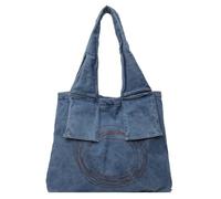 Retro Denim Tote Bags for Women Large Canvas Tote Purse Shoulder Hobo Handbags for Work Travel ping