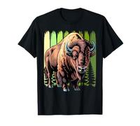 Retro Design for Men Women Kids Buffalo Bison Lovers T-Shirt