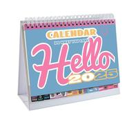 Retro Desk Calendar 2025, Vintage Calendar 2025 | Permanent Calendar, Small Calendar September 2024 to December 2025, Schedule Planner for Easy Organization