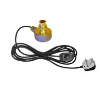 Retro Desk Lamp with Plug in Pendant Switch, B22 Socket Table Light Reading Bedside Edison Wrought Iron Accent Lamp Steampunk Metal Indoor Lamp Stand (Lamp Only)