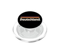 Retro Deutschland Flag Germany German Black PopSockets PopGrip for MagSafe