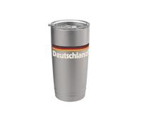 Retro Deutschland Flag Germany German Stainless Steel Insulated Tumbler