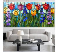 Retro Diamond Art Flower Diamond Painting Arts and Crafts for Adults,5D Diamont Painting Kits Adults Crysta Cross Stitch Crafts Pictures,DIY Embroidery Kit for Beginner Home Wall Decor 32x80in LK-423