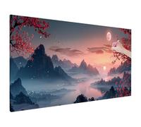 Retro Diamond Painting Kits for Adults, Large Diamond Art for Adults Landscape Pattern with Round Drill, Crystal Art Paintings Embroidery Kits for Home Room Decor, Gifts for Women, 55x24 inch V-25