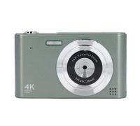 Retro Digital Camera, 4K HD 16X Zoom 48MP Portable CCD Camera with LED Flashlight, AF Auto Focus for Photography (Green)