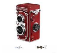 Retro Digital Camera - For Mini Vintage TLR Camera - Campus Video Recorder - 1080P High-Definition Digital Vlogging Camera - For Beginners Adults Teens Kids(red)