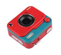 Retro Digital Camera with CCD Sensor, 8MP Resolution, HD 1080P Photo and Video, Compact ABS Body 9.5x7.4x3.6cm, Electronic Image Stabilization, TF Card Storage(Red)