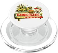 Retro Diner Sign Art Henry’s Hamburgers PopSockets PopGrip for MagSafe