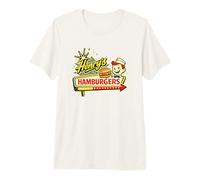 Retro Diner Sign Art Henry’s Hamburgers Premium T-Shirt