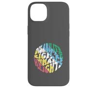 Retro Disability Rights Are Human Rights Disabled Pride Flag Case for iPhone 14 Plus