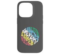 Retro Disability Rights Are Human Rights Disabled Pride Flag Case for iPhone 14 Pro