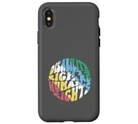 Retro Disability Rights Are Human Rights Disabled Pride Flag Case for iPhone X/XS