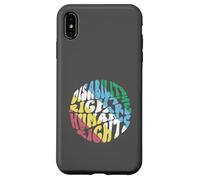 Retro Disability Rights Are Human Rights Disabled Pride Flag Case for iPhone XS Max