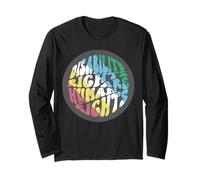 Retro Disability Rights are Human Rights Disabled Pride Flag Long Sleeve T-Shirt