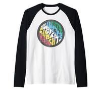 Retro Disability Rights are Human Rights Disabled Pride Flag Raglan Baseball Tee