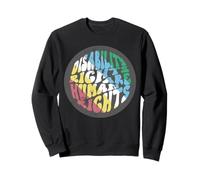 Retro Disability Rights Are Human Rights Disabled Pride Flag Sweatshirt