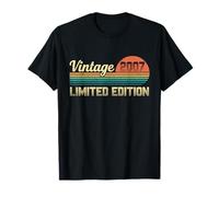 Retro Distressed 19th Birthday Vintage 2007 Limited Edition T-Shirt