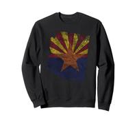 Retro Distressed Arizona Grand Canyon State Flag Tee Sweatshirt