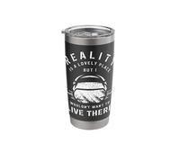 Retro Distressed Art Virtual Reality Graphic for a VR Gamer Stainless Steel Insulated Tumbler