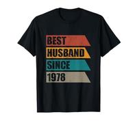 Retro Distressed Best Husband Since 1978 48 Year Anniversary T-Shirt