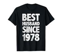 Retro Distressed Best Husband Since 1978 48th Anniversary T-Shirt