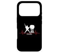Retro Distressed Heartbeat Woman Girl Taiko Drummer Case for iPhone 17 Pro