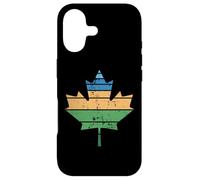 Retro Distressed Maple Leaf Canada Pride Design Case for iPhone 17